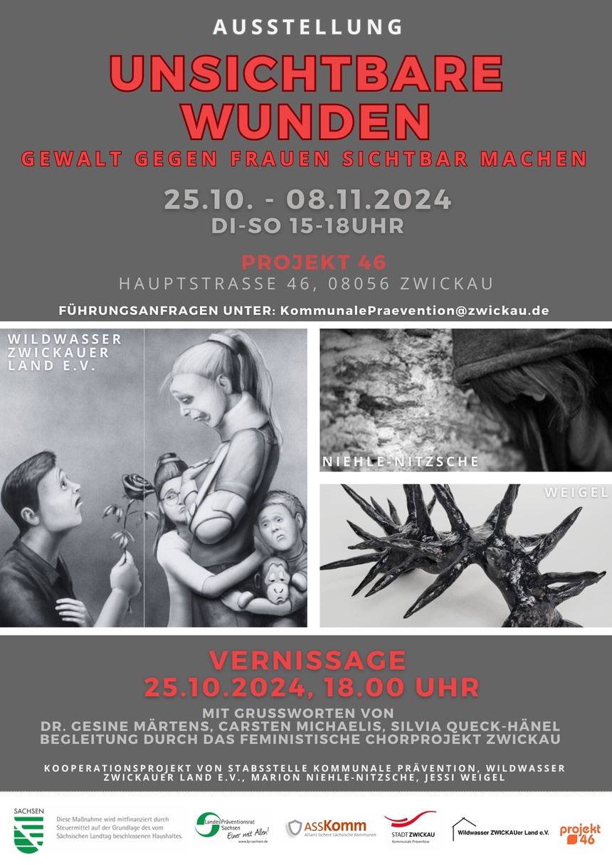 Plakat mit allen Daten zur Vernissage