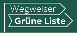 Schriftzug Wegweiser in grün